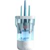 Kiuiom Make Up Automatico per Pennelli e Spazzole Trucco,Pulitore Elettrico per Pennelli da Trucco,Pulizia e Asciugatura Rapide,Pulitore Automatico Portatile per Tutte le Taglie,USB,Bianco