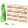 Generico Kit Scrittura Braille | 4 Righe 28 Celle Forniture Per Ipovedenti - Tavoletta Per Apprendimento Braille,Per Bambini Adulti Ciechi Studenti Insegnanti Scuole Homeschooling