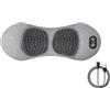 Rubu22a Massaggiatore per la schiena 3 in 1, cuscino elettrico di supporto lordosi, massaggio a vibrazione termica, dispositivo di decompressione per colonna vertebrale lombare (grigio)