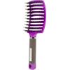 Aqxyxsw GUYTRM Spazzola for capelli Pettine for capelli Spazzola for capelli districante Setola e nylon Donne Pettine for massaggio bagnato Ricci Parrucchiere Strumenti for lo styling lingli(F)