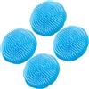 MAGICLULU Spazzola Massaggiatore per Capelluto 4 Pezzi in Pe, Shampoo Esfoliante per Forfora, Sollievo Prurito, per Bagno e Massaggi Rilassanti Colore Casuale
