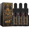LKIQTU Olio per l'ingrandimento del pene Ispessimento del pene Aumento della crescita Big Dick Ingrandire per gli uomini Erezione migliorata Ritardo Eiaculazione Big Cock Oil, 10ml (3Pcs)