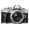 Olympus OM-D E-M10 Mark IV Fotocamera con sistema Micro Quattro Terzi, sensore da 20 MP, mirino elettronico, video 4K, Wi-Fi, argento, incl. M.Zuiko Digital ED 14-42mm F3.5-5.6 EZ Pancake argento