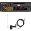 Pioneer SXT-C10PS-AN Autoradio 1-DIN: design retrò con tecnologia moderna, Bluetooth®, DAB+, USB, AUX, illuminazione RGB, equalizzatore a 13 bande, set con antenna DAB incluso