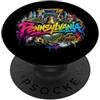 Regali dello stato della Pennsylvania & Orizzonte della Pennsylvania dello stato degli Stati Uniti PopSockets PopGrip Adesivo