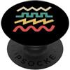 Onda sintetizzatore per musicista elettr Sintetizzatore, musica elettronica, amanti della musica PopSockets PopGrip Adesivo