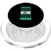 Matching Light Teal Aqua Color Graphic T Colore verde acqua chiaro Focus On Your Money Teal Aqua Graphic PopSockets PopGrip per MagSafe