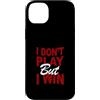 Matching Maroon Red Burgundy Color Graph Custodia per iPhone 14 Plus Maroon Rosso Borgogna Colore Don't Play, Win Maroon Borgogna