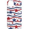 Red White Legacy Co.USA Custodia per iPhone 14 Plus Rosso Bianco Blu Star Stripe Pattern USA Patriotic Freedom