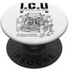 Grandio Design Auto Mechanic Car Garage Automobili intensive divertenti del chirurgo dell'unità dell'automobile del meccanico automatico ICU PopSockets PopGrip Adesivo
