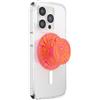 PopSockets: PopGrip Round per Magsafe - Anello Adattatore per MagSafe Incluso - Supporto e Impugnatura per Telefoni Cellulari e Custodia con un Top Intercambiabile - Swirl Aviation Orange