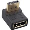 InLine® Adattatore DisplayPort, spina/presa DisplayPort, angolato verso l'alto
