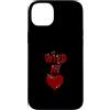 Matching Maroon Red Burgundy Color Graph Custodia per iPhone 14 Plus Marrone Rosso Borgogna Colore Wild Maroon Rosso Borgogna Grafica
