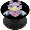 Kawaii Whimsical Pastel Woodland Face Gr Simpatico riccio ritratto amante degli animali grafico occhiali rosa PopSockets PopGrip Adesivo