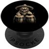Funny Mexican Cat Vintage Animal Art Des Carino Gatto Giocare Conga Messicano Sombrero Cinco De Mayo Fiesta PopSockets PopGrip Adesivo