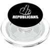 Anti GOP Anti Republican Gift Fuck Repub Dito Medio Anti Cazzo GOP Pro Democratico Anti Repubblicano PopSockets PopGrip per MagSafe