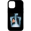 Rib Cage X-Ray Pizza Anatomy Co. Custodia per iPhone 12/12 Pro Fetta di pizza a raggi X con gabbia costale divertente cibo umorismo anatomia
