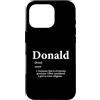 Extreme Greatness Custodia per iPhone 16 Pro Donald Definition - Divertente regalo di compleanno per donalds