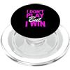Matching Pink Color Graphic Tee Colore rosa Don't Play, Win Pink Graphic PopSockets PopGrip per MagSafe