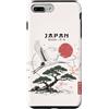 Red Sun Society Custodia per iPhone 7 Plus/8 Plus Giappone Monte Fuji Torii Porta Tramonto Paesaggio Giapponese