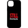 Matching Red Color Graphic Tee Custodia per iPhone 14 Plus Colore Rosso Ancora Mostrando. Rosso Grafica