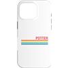 Funny Potter Tees & Gifts Custodia per iPhone 16 Pro Stile retrò Potter
