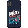 Caring Heroes Apparel Co Custodia per iPhone X/XS Gli infermieri sono solo supereroi in travestimento Healthcare Hero 2
