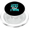 Matching Turquoise Color Graphic Tee Colore turchese Don't Play, Win Turchese Grafica PopSockets PopGrip per MagSafe