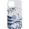 Red Sun Society Custodia per iPhone 14 Plus Giapponese Gru Monte Fuji Pagoda Sakura Motivazionale