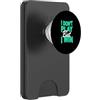 Matching Light Teal Aqua Color Graphic T Colore verde acqua chiaro Don't Play, Win Teal Aqua Graphic PopSockets PopWallet per MagSafe