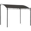 Tidyard Gazebo Petgolato da Giardino Antracite,Gazebo Pergola da Giardino 3x2,5 m