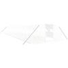 vidaXL Serra con Telaio in Acciaio Bianco 64 m² 16x4x2 m