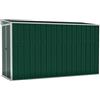 vidaXL Capanno Giardino a Parete Verde 118x288x178 cm Acciaio Zincato