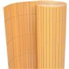 vidaXL Recinzione da Giardino a Doppio Lato 90x300 cm Gialla Arella Canniccio