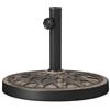 RELAX4LIFE Base per Ombrellone da Giardino, Base Rotonda per Palo Ombrelloni 38/48mm, Supporto Porta Ombrellone per Giardino, Balcone, Terrazza e Bar (13, Chilogrammi)