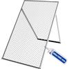 GeZu Impex Setaccio per Terra 100 x 60 cm Zincato a Caldo Setaccio per Compost per Setacciare Terra Rocce Sabbia
