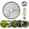 Generico Disco Lama per DECESPUGLIATORE TAGLIAERBA in Acciaio 40 Denti al VIDIA 255mm Foro 25.4MM + Kit di Montaggio
