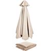 Earnmore Rechange Telo per Ombrellone (2.7m/3.0m) Baldacchino Di Ricambio Ombrellone per 6 Braccia/8 Braccia, Copertura per Ombrellone In Tessuto Di Ricambio per Ombrellone Da Giardino Piscina Cortile Ombra (