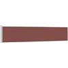 vidaXL Tenda da Sole Laterale Retrattile per Patio Privacy Automatica Schermo Parasole Frangivento 170x500 cm in Tessuto PU Marrone Telaio in Ferro