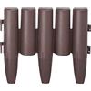 NAIZY Bordo per prato Bordo per aiuola in plastica Palizzata da giardino Aspetto legno Bordo in pietra perimetrale, marrone (LxH): 28 cm x 24 cm - 80 pezzi, 22,4 m