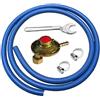 G GRIMALDI Promo Box Regolatore A Taratura Fissa Verticale + Tubo mt.1,5 + Fascette + Chiave per Gas per Stufe Barbecue BBQ