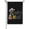 Generic Bandieras Da Cortile Country Music Bandiera Garden Tutte Le Stagioni Bandiera Di Benvenuto Decorativo Garden Flag Per Patio Spiaggia Veranda M