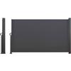 IDMarket - Tenda Laterale Retrattile Esterna 180 x 500 CM Grigio Antracite