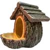 Generico Casetta per mangiatoia per - Resina dal design aperto 10x13 cm ｜ Stazione di alimentazione esterna per finestra da giardino, balcone, casetta per resistente agli scoiattoli per osserva