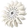 MOBUKJ.DDS 1 girante Pelton rotonda ad impatto per acqua, fai da te, generatore idroelettrico, generatore idroelettrico (198 mm x 55 mm x 20 mm)