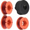 Daaxing Filo e copertura per bobine di decespugliatore Bosch ART 23 26 30 COMBITRIM EASYTRIM Accessori di ricambio, F016800175 Linea bobina con copertura F016L71088 (3 bobina+1 tappo bobina)