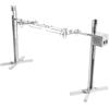 Loobiiny 53 pollici Spiedo per griglia da 30kg Set di spiedo elettrico in acciaio inox con motore da 25 watt Spiedo elettrico per girarrosto Spiedo elettrico per griglia da