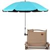 STARRY CITY Ombrellone per sedia con morsetto regolabile, UPF 50+, ombrello a clip, per patio, spiaggia, passeggini, sedie a rotelle, golf cart (blu)