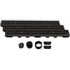 ScarMaxx 3m Canaletta scolo Acqua piovana A15 Altezza 60 mm - Griglia scolo Acqua piovana Set Completo 13 x 300 x 6 cm Nero Classico