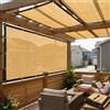 Generico Rete Ombreggiante Beige con Occhielli Ogni 50 cm, Telo Ombreggiante 90% in HDPE Traspirante per Pergola, Balcone, Giardino, Terrazza, Recinzione e Serra(1,5x2 m)